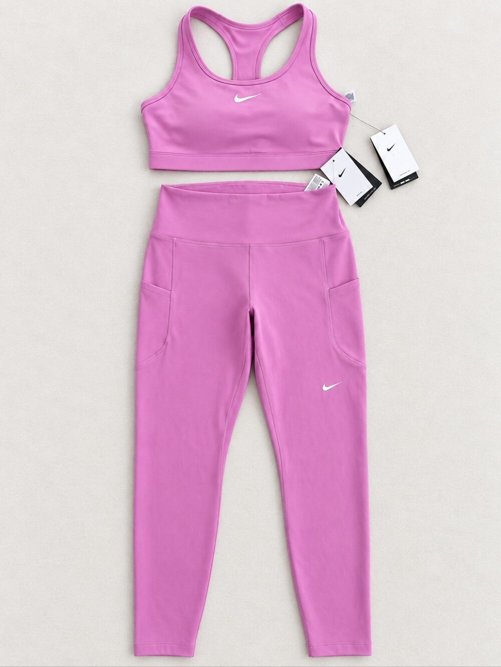 Nike Dri-FIT Pink High Rise 7/8 Leggings Set
